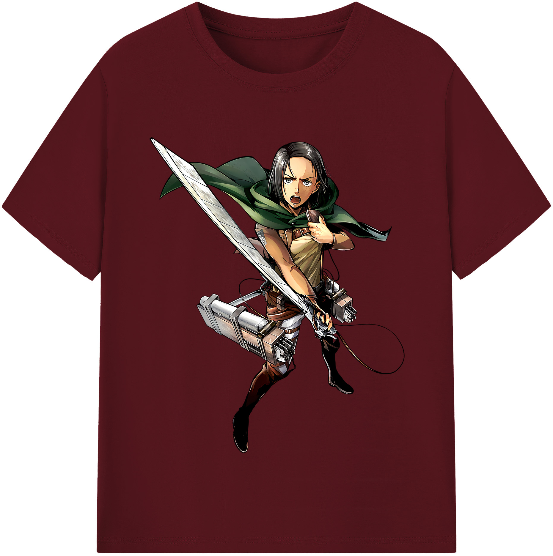 （画像用） 進撃の巨人 Attack on Titan 綿100％半袖Tシャツ（フロントプリント）